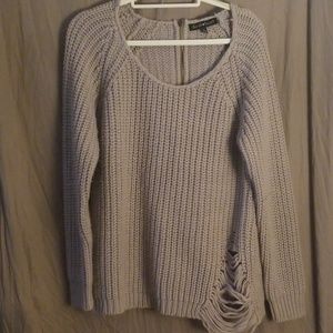 Derek Heart Distressed Sweater
